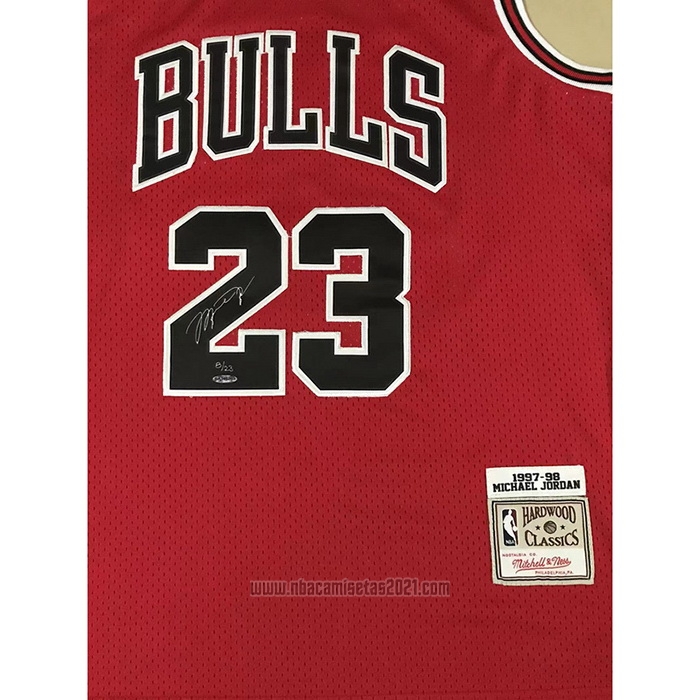 Camiseta Chicago Bulls Michael Jordan #23 1997-98 NBA Finals Mitchell & Ness Rojo